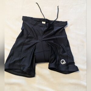 Quest Men's Black Padded Cycling Shorts with Drawstring. Size L.